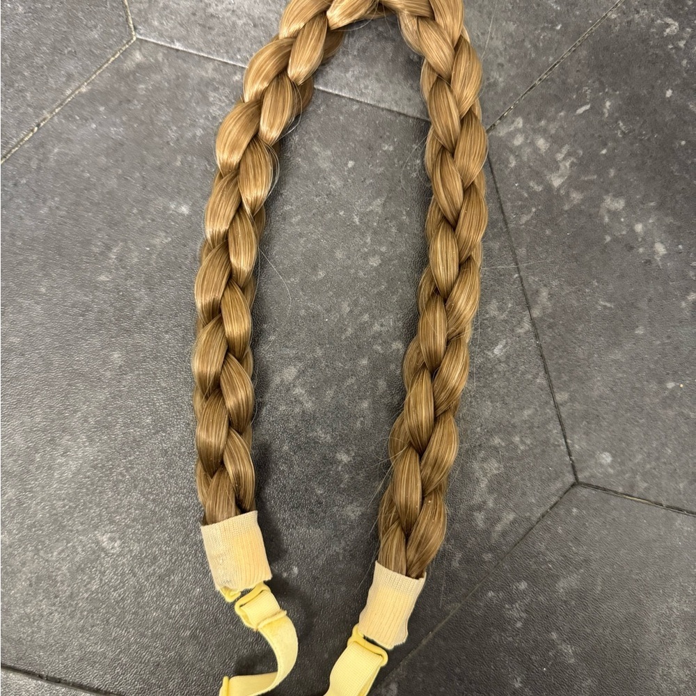 Braided brown hair and